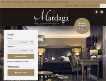 Tablet Screenshot of hotelmardaga.be